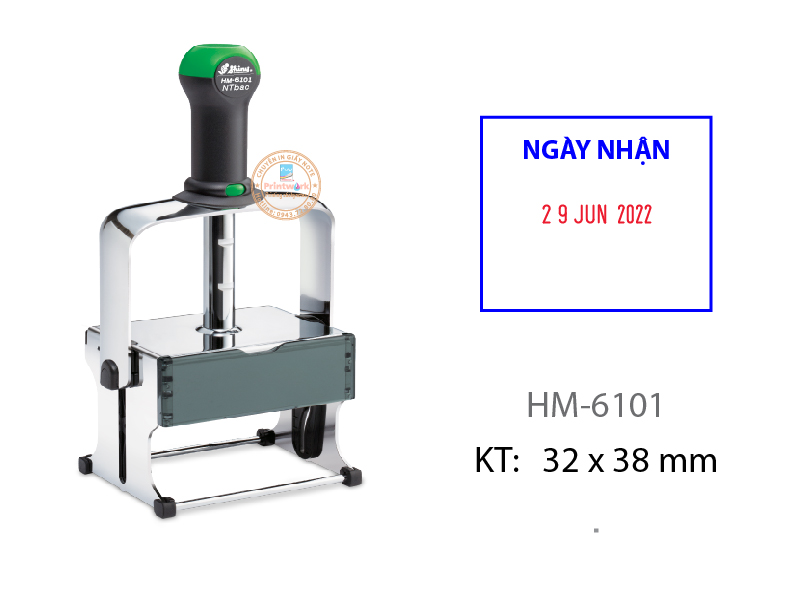 HM-6101 Dấu Chịu Lực Ngày Tháng Năm KT : 32 X 38mm